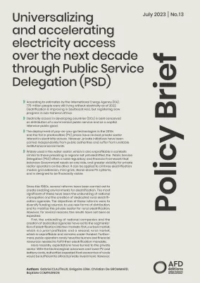 Universalizing and accelerating electricity access through Public Service Delegation